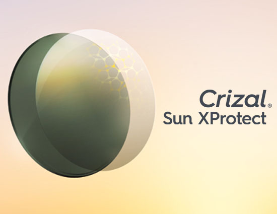 Brillenglas met Crizal Sun XProtect